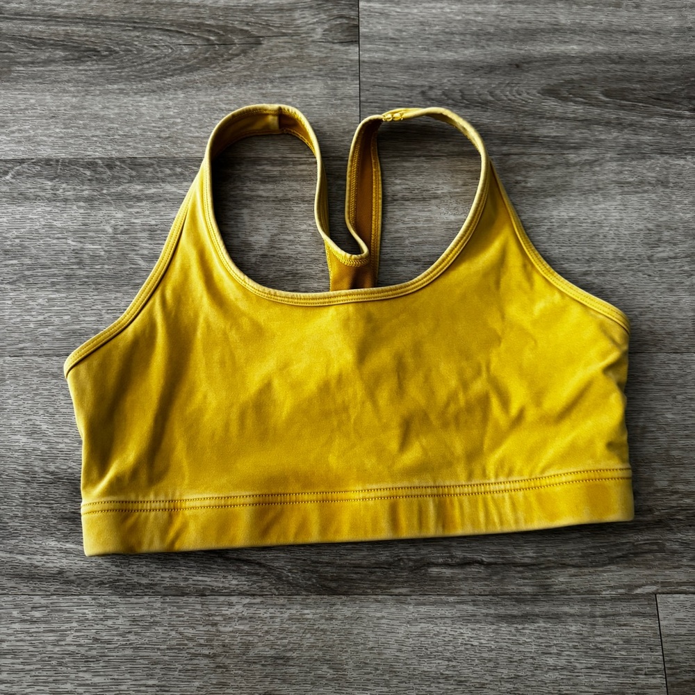 Lorna Jane Yellow Sports Bra Size M